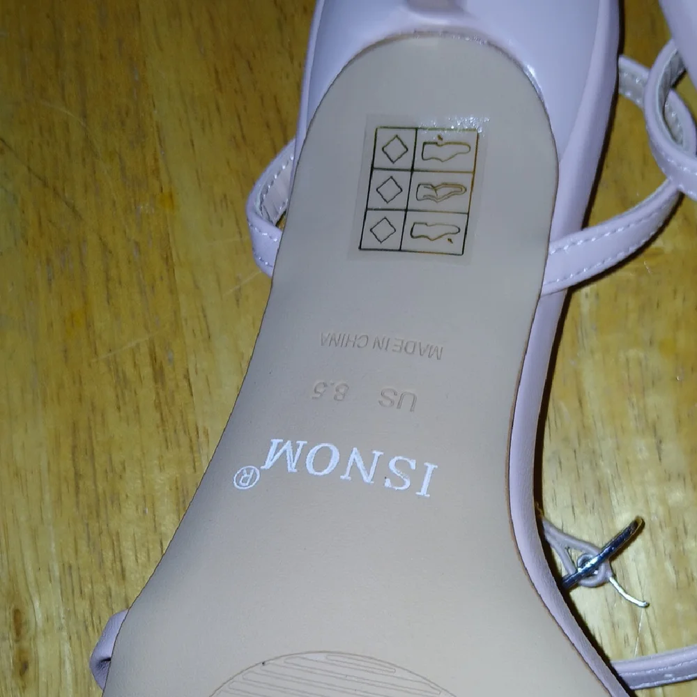 Isnom Elegant Pink Strappy Heels